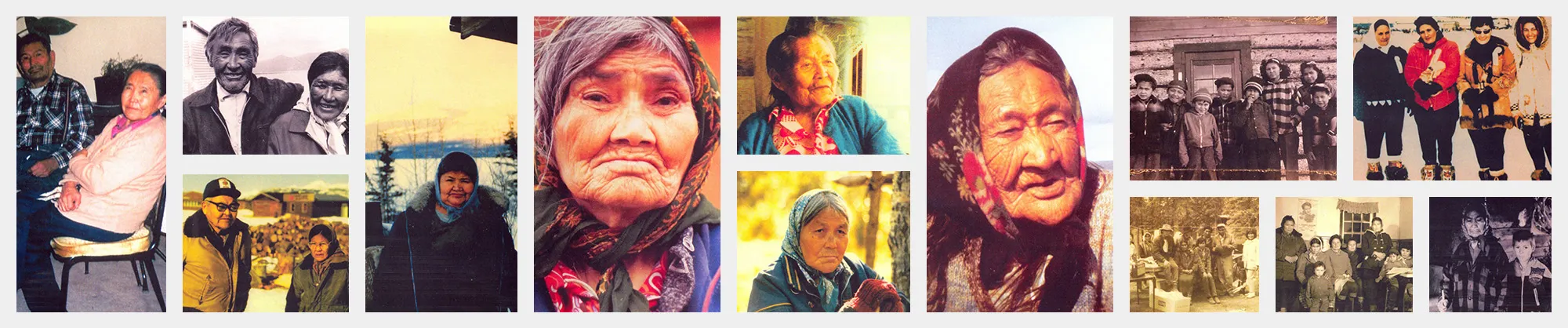 Collage of Kluane First Nation community photos